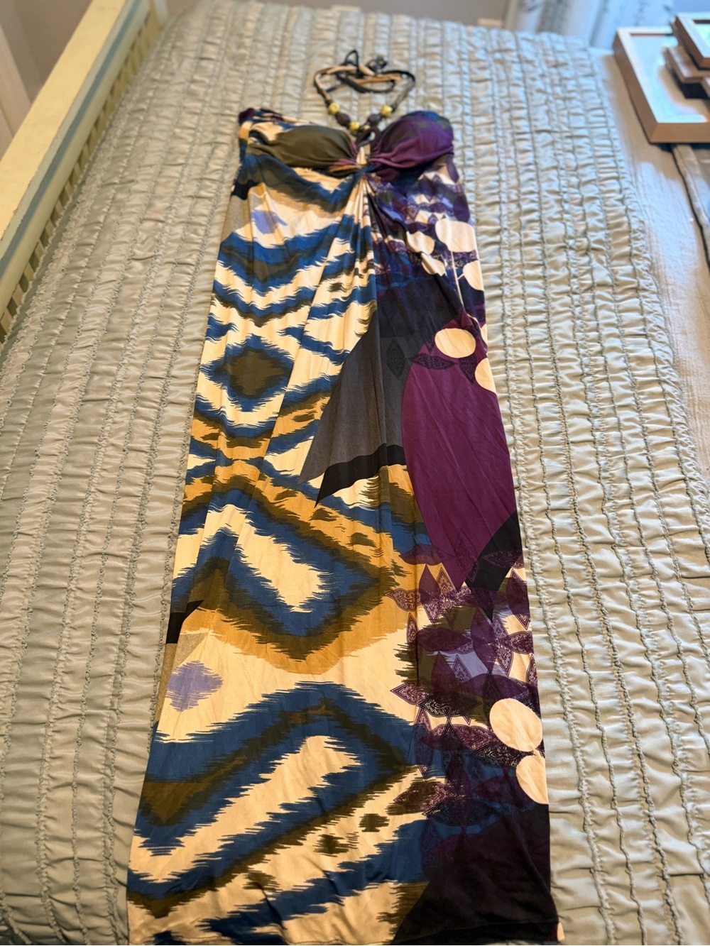 Women's Multi-Color Printed Maxi Dress